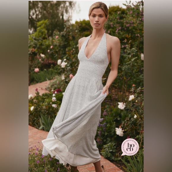 House of CB White Halter Midi Dress - Picture 4 of 4